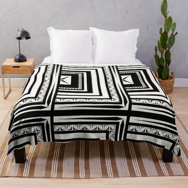 Item preview, Monochrome Shuffle designed and sold by Space & Care - Art Deco GeoMetrica.
