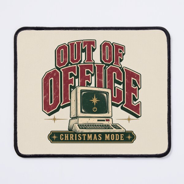 Item preview, Out of Office Christmas Mode – Retro Computer Holiday Gift designed and sold by 1DreamerShop.