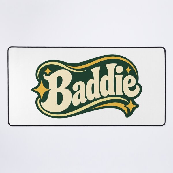 Item preview, Retro Baddie Typography Green Gold Feminine Y2K Aesthetic designed and sold by FemmePod.