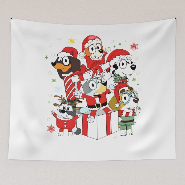 Item preview, Bluey Christmas Family Box Holiday Cartoon Character Cute Matching Festive White Winter designed and sold by Kleinpixel.