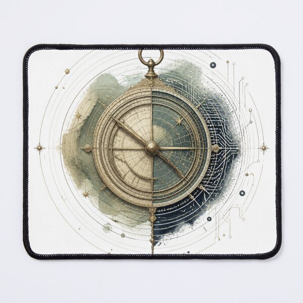 Item preview, Antique Astrolabe Meets Circuit Lines designed and sold by JoharJA.