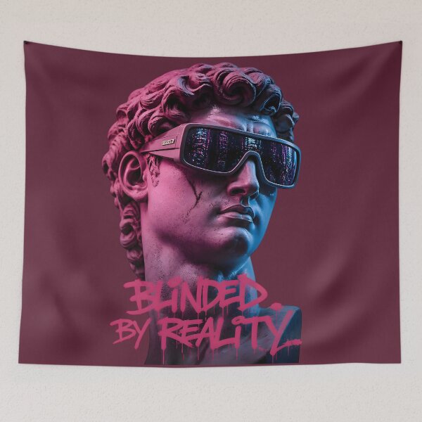 Item preview, Blinded By Reality Cyberpunk David Statue designed and sold by CloudyCatArt.