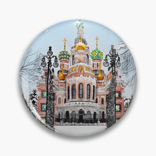Item preview, Church of the Savior on Blood St Petersburg Winter Wall Art designed and sold by POSTERIOCREW.
