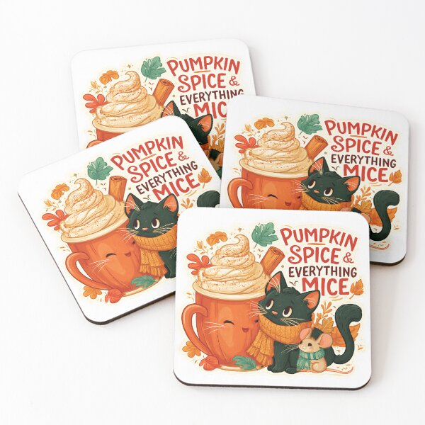 Item preview, Pumpkin Spice & Everything Mice Kitten And Mouse designed and sold by PainterlyPlay.