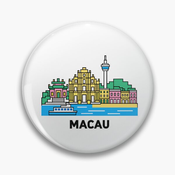 Item preview, Macau Skyline with Historic Landmarks designed and sold by Beyond Destinations.