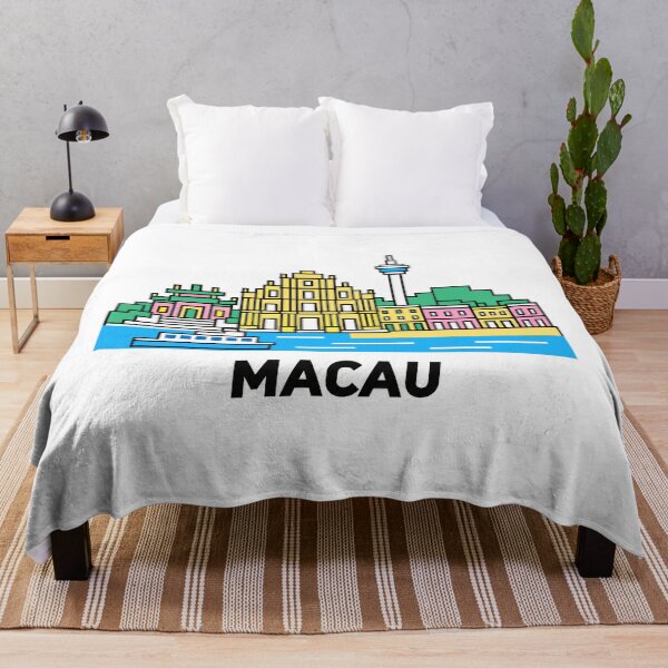 Item preview, Macau Skyline with Historic Landmarks designed and sold by Beyond Destinations.