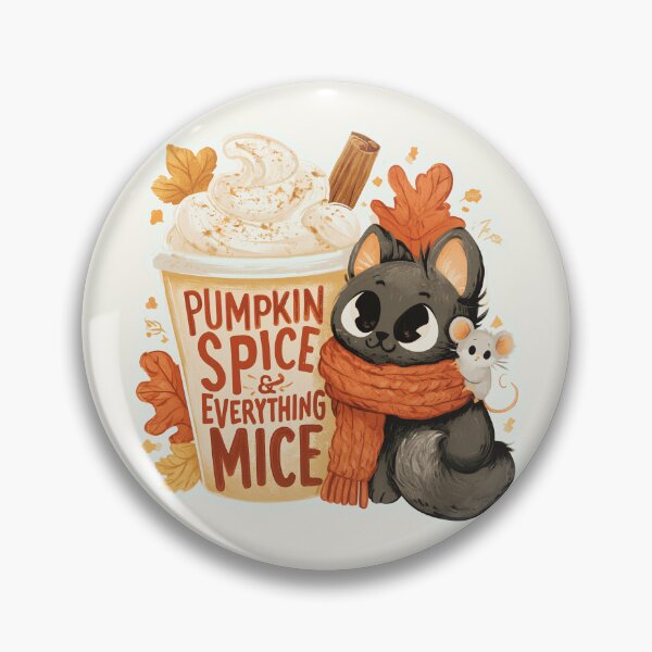 Item preview, Pumpkin Spice & Everything Mice Kitten And Mouse designed and sold by ByNicoleSara.
