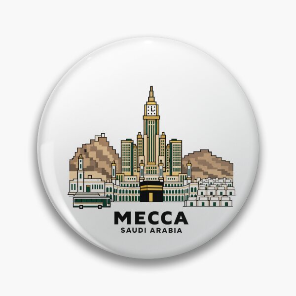 Item preview, Mecca Skyline with Kaaba and Clock Tower designed and sold by Beyond Destinations.