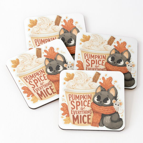 Item preview, Pumpkin Spice & Everything Mice Kitten And Mouse designed and sold by PainterlyPlay.