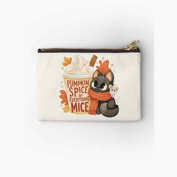 Item preview, Pumpkin Spice & Everything Mice Kitten And Mouse designed and sold by ByNicoleSara.
