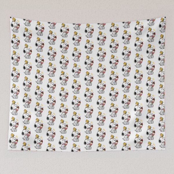 Item preview, Snoopy and Woodstock Enjoying Ice Cream Cute Vintage Cartoon Design designed and sold by rayar1972.