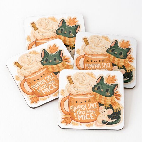 Item preview, Pumpkin Spice & Everything Mice Cute Kitten And Mouse designed and sold by PainterlyPlay.
