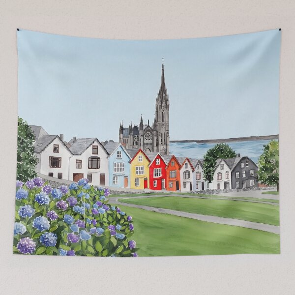 Item preview, Cobh Ireland Travel Print – Colorful Coastal Town Wall Art designed and sold by POSTERIOCREW.