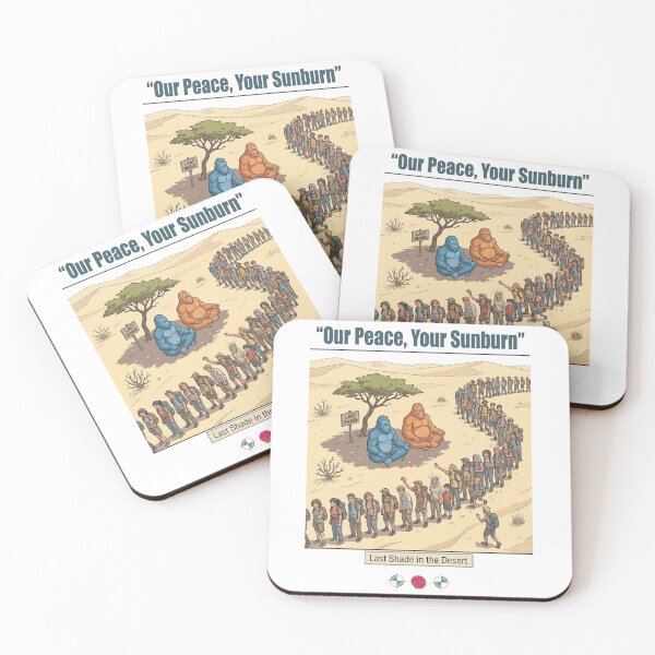 Item preview, Our Peace Your Sunburn - Bigfoot Desert Yoga Meme designed and sold by Whimsy Trail Co.