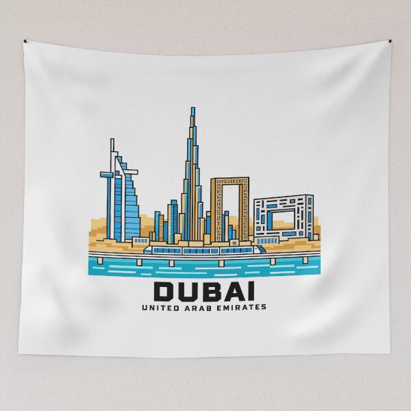 Item preview, Dubai Skyline with Burj Khalifa designed and sold by Beyond Destinations.