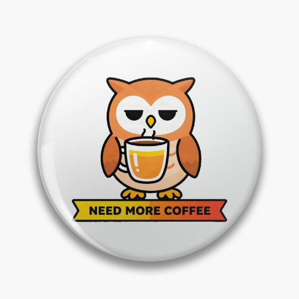 Item preview, Funny Tired Barn Owl Morning Coffee designed and sold by Arc2020.