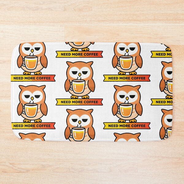 Item preview, Funny Tired Barn Owl Morning Coffee designed and sold by Arc2020.
