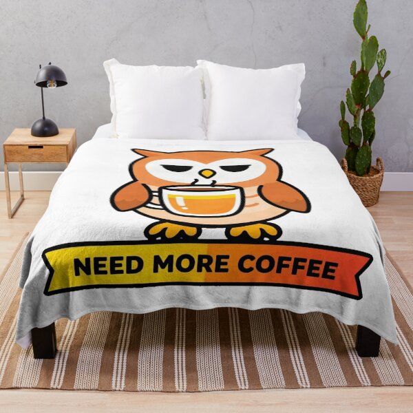 Item preview, Funny Tired Barn Owl Morning Coffee designed and sold by Arc2020.