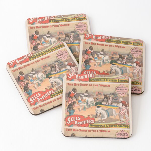 Item preview, Sells Brothers Circus Ape Riders 1895 designed and sold by artofuniverse.