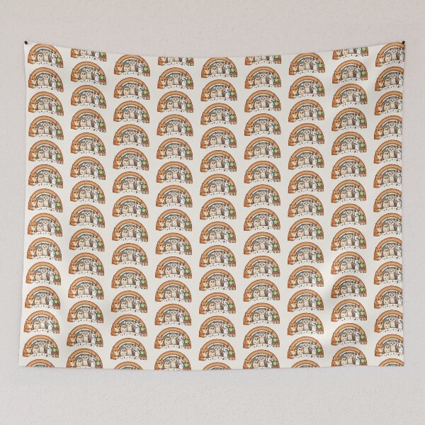 Item preview, Cute Woodland Animals Retro Rainbow - Forest Friends Art designed and sold by Driesman.