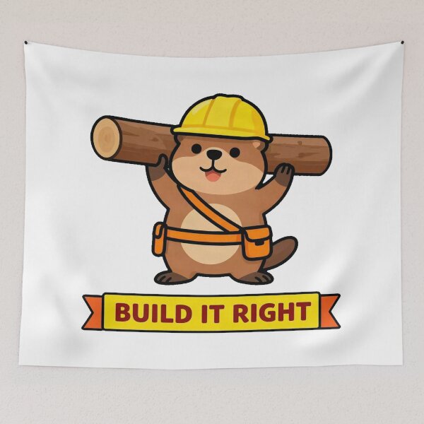 Item preview, Construction Worker Beaver Hard Hat designed and sold by Arc2020.