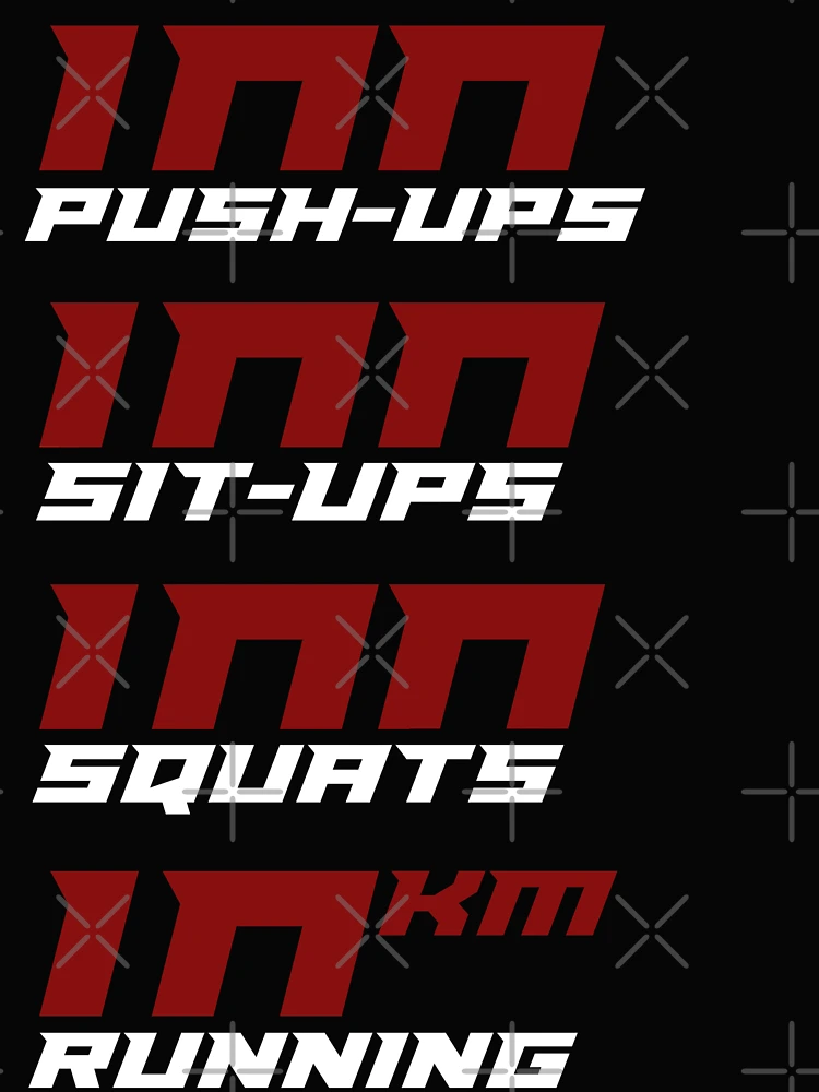 Thumbnail 4 of 4, Boxy T-Shirt, Workout Routine designed and sold by Konichiyawa.