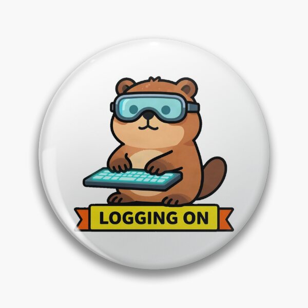 Item preview, Cyberpunk Hacker Beaver Logging On designed and sold by Arc2020.