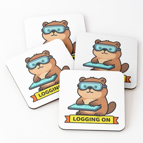 Item preview, Cyberpunk Hacker Beaver Logging On designed and sold by Arc2020.