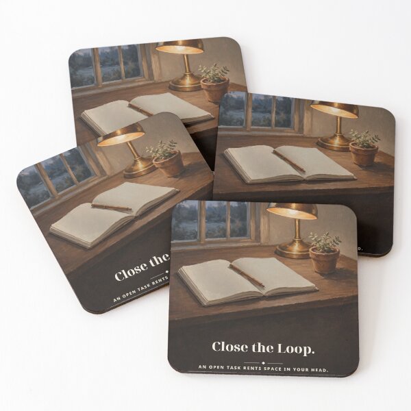 Item preview, "Close the Loop" Planner Desk Productivity Tee designed and sold by CalderVeritas.