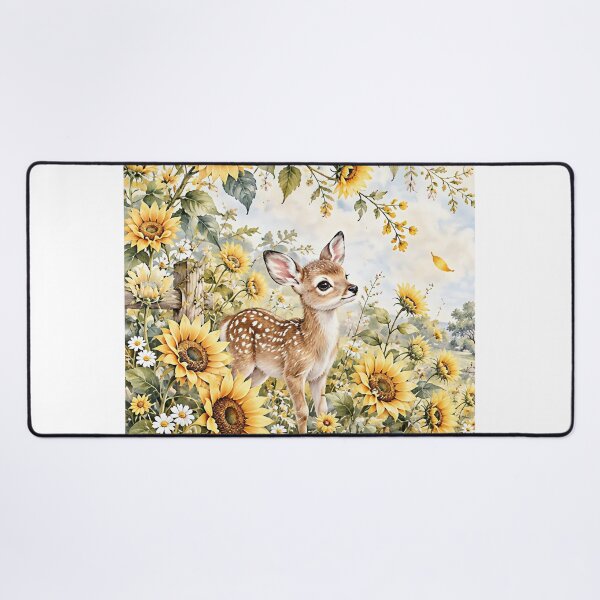 Item preview, Deer and Sunflowers designed and sold by arleen315.