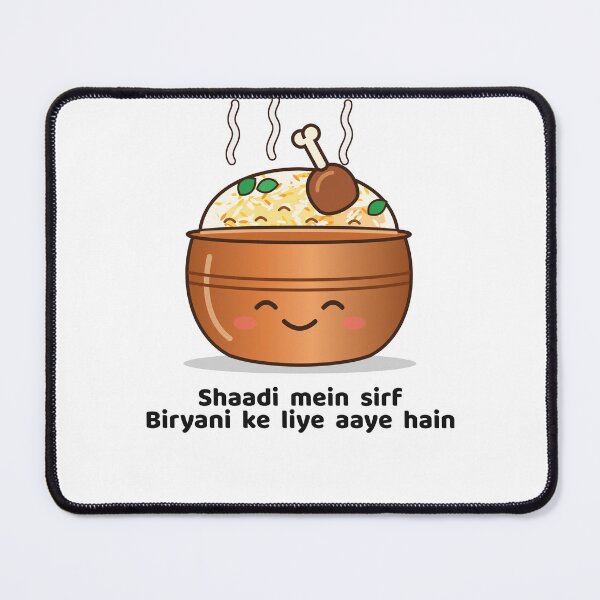 Item preview, Shaadi Mein Sirf Biryani - Funny Desi Wedding designed and sold by Chai & Chaos.