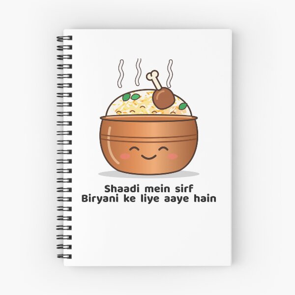 Item preview, Shaadi Mein Sirf Biryani - Funny Desi Wedding designed and sold by Chai & Chaos.