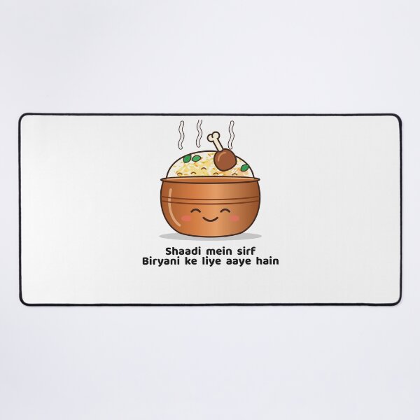 Item preview, Shaadi Mein Sirf Biryani - Funny Desi Wedding designed and sold by Chai & Chaos.