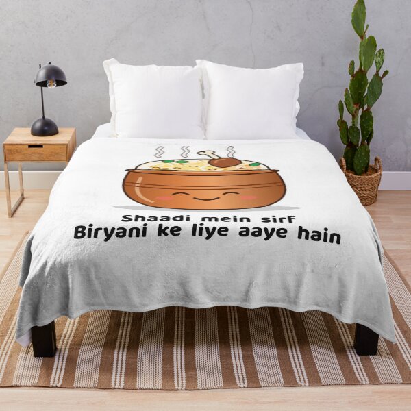 Artikelvorschau, Shaadi Mein Sirf Biryani – Lustige Desi-Hochzeit entworfen und verkauft von Chai & Chaos.