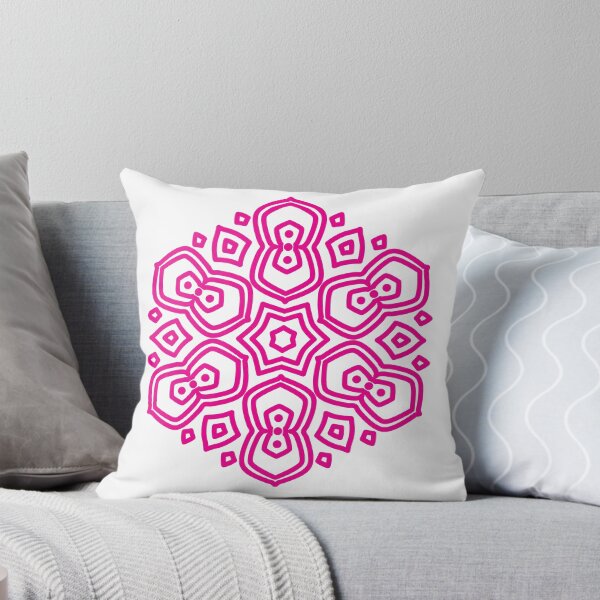 Item preview, Colorful Geometric Abstract Mandala Art-Pink designed and sold by GrafecShop.
