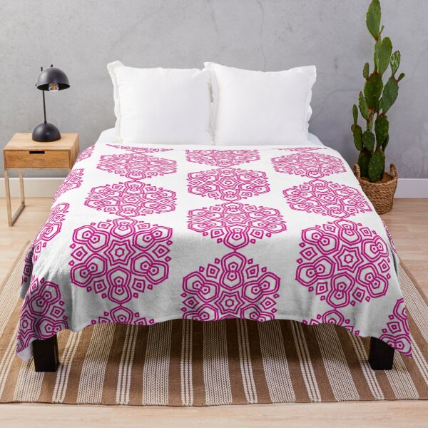 Item preview, Colorful Geometric Abstract Mandala Art-Pink designed and sold by GrafecShop.