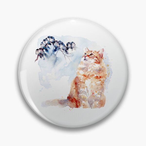 Item preview, Orange Tabby Looking Up at Birds designed and sold by caracatita75.