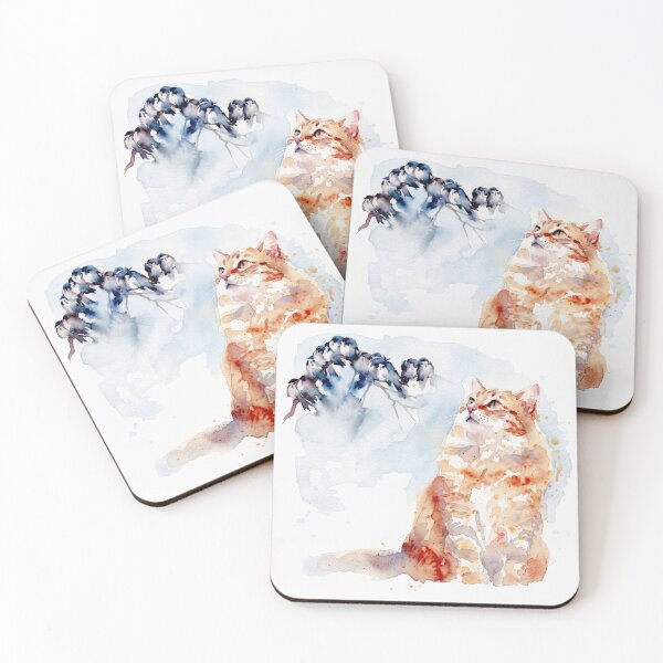 Item preview, Orange Tabby Looking Up at Birds designed and sold by caracatita75.