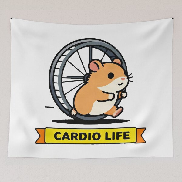 Item preview, Funny Hamster Running In Exercise Wheel designed and sold by Arc2020.