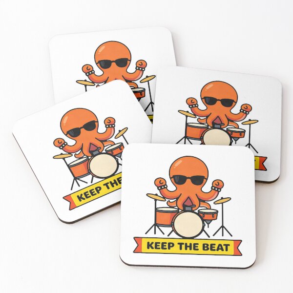 Item preview, Heavy Metal Drummer Octopus Rocker designed and sold by Arc2020.