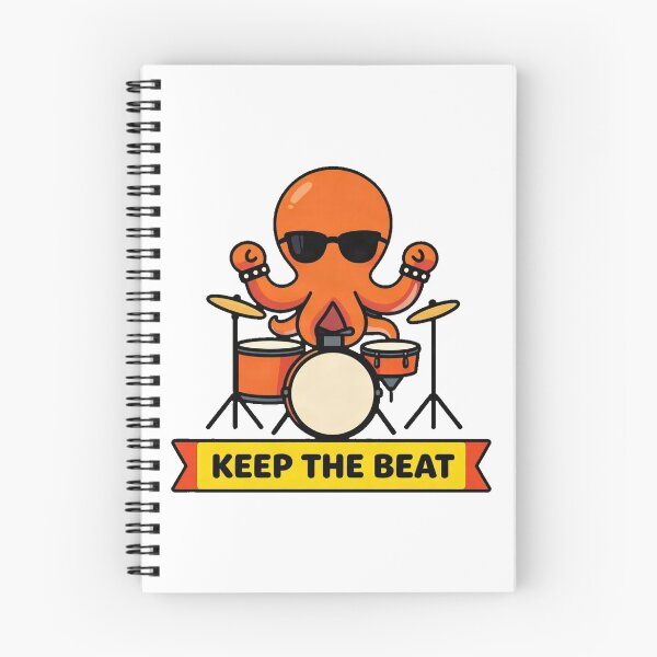 Item preview, Heavy Metal Drummer Octopus Rocker designed and sold by Arc2020.