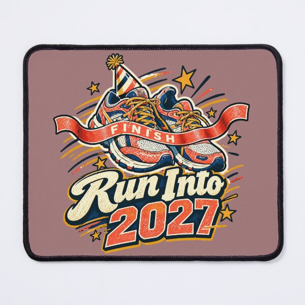 Item preview, Run Into 2027 Funny Runner New Year designed and sold by InkWeaveShop.
