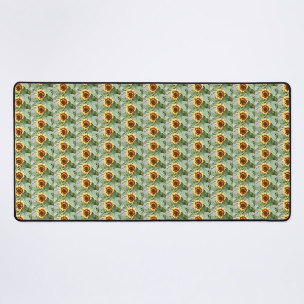 Item preview, Wet Sunflower Blooming in Warm Yellow and Rufous Red designed and sold by Georgia Mizuleva.