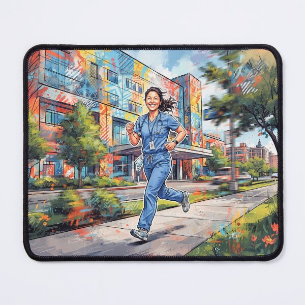 Item preview, Nurse Portrait Pop Art Style designed and sold by Home Decor Art.