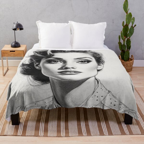 Item preview, Classic Starlet - Editorial Monochrome Portrait Print designed and sold by nhk999.