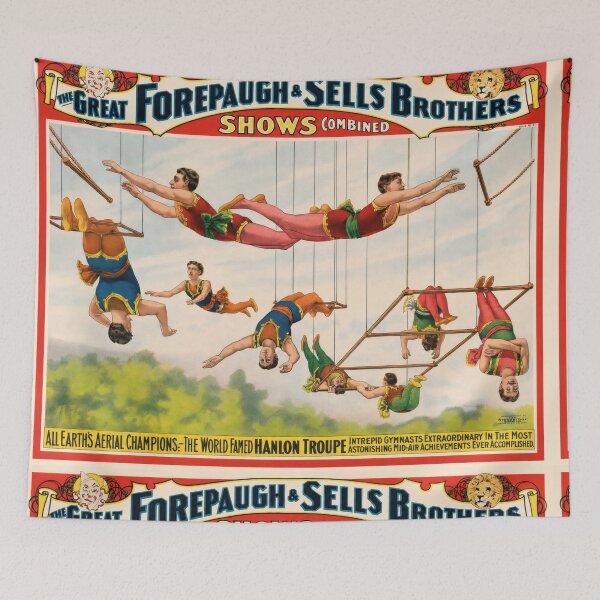 Item preview, Hanlon Troupe Aerial Champions Circus Bill designed and sold by artofuniverse.