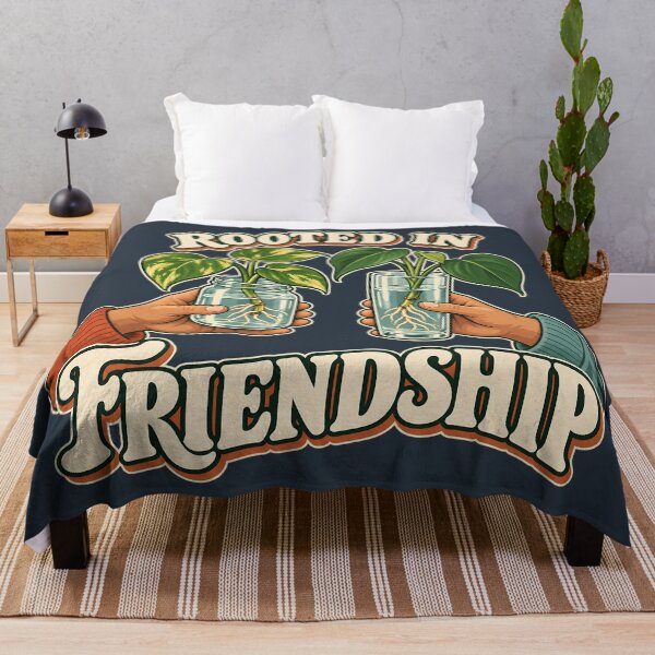 Item preview, Rooted In Friendship Plant Propagation Retro designed and sold by MythicCotton.