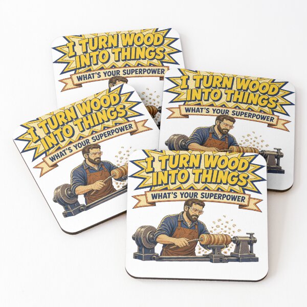 Item preview, I Turn Wood Into Things What's Your Superpower Tee designed and sold by HappyVibration.