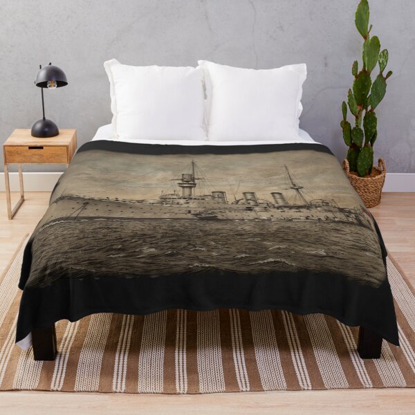 Item preview, German Battleship Victoria Louise: 1899 Naval Warship Art designed and sold by FreiherrPK.