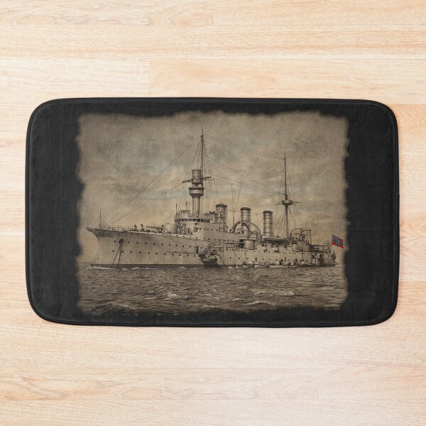 Item preview, German Battleship Victoria Louise: 1899 Naval Warship Art designed and sold by FreiherrPK.